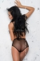 Черный комплект с трусиками высокой посадки Olivia set LXL