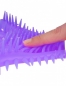 Перчатка для чувственного массажа Neon Luv Glove фиолетовая