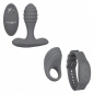 Универсальный набор для пар на ДУ SILICONE REMOTE ADVENTURE SET (12 режимов)