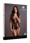 Черный комбинезон с имитацией чулок Lace Suspender Bodystocking SL