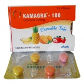 Kamagra-100 mg Sildenafil Citrate Chewable Tablets препарат для лечения эректильной дисфункции 4 табл.